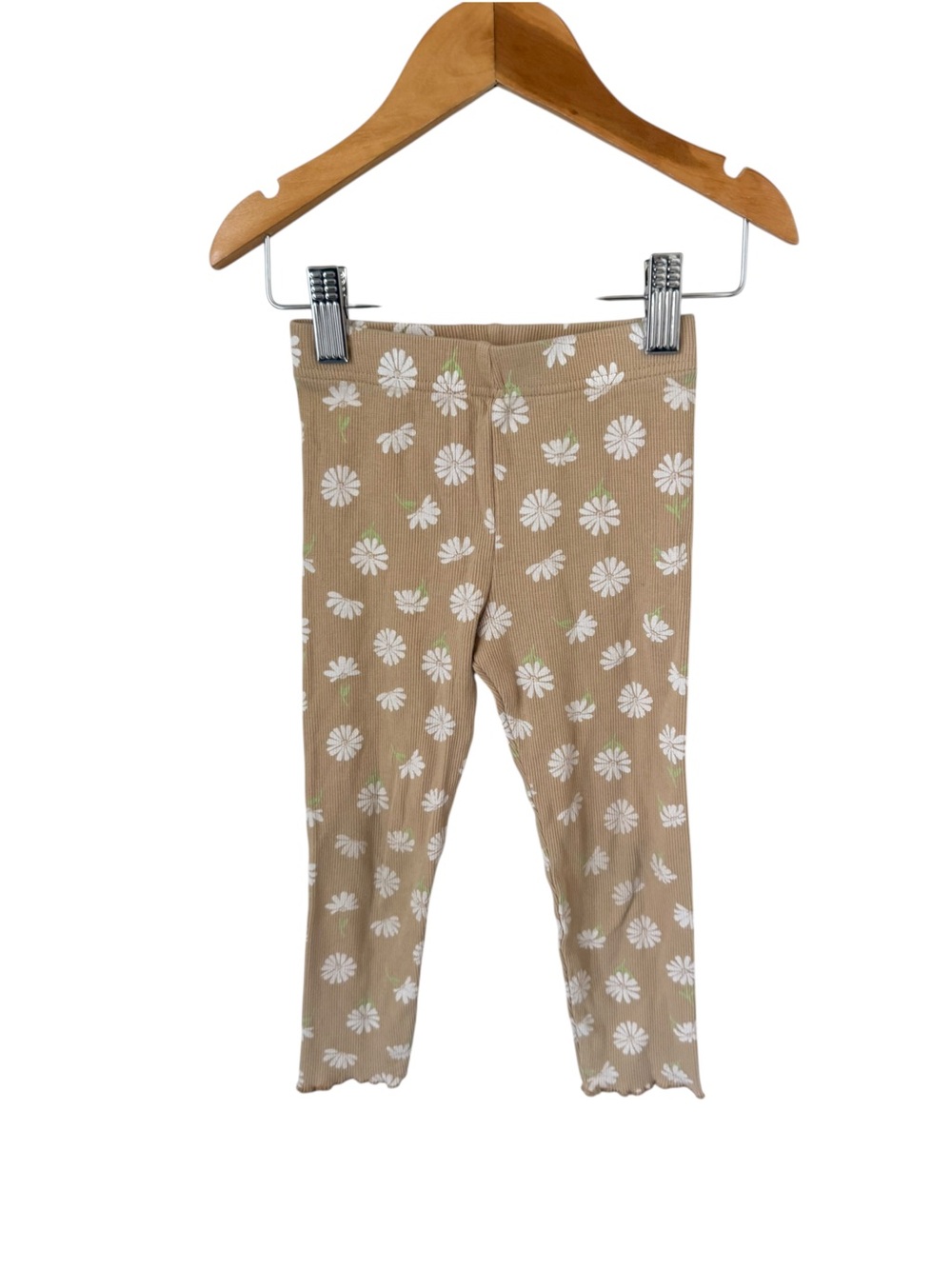 George Beige Daisy Ruffle-Shoulder Set 4T - Picture 3 of 5